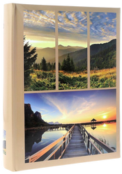 Album kieszeniowy na 300 zdjęć 10x15 podróżniczy beżowy