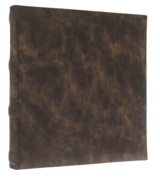 Album na zdjęcia wklejane, brązowy marmurek, 60 stron kremowych