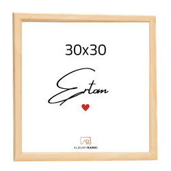 Ramka na zdjęcie, kwadratowa 30x30 naturalny brąz