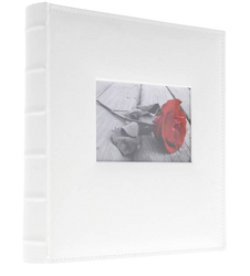 Album tradycyjny 100 czarnych stron, White z oknem na Ślub, Komunię