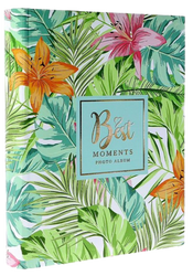 Album kieszeniowy na 200 zdjęć 10x15 kwiatowy Tropik