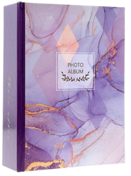 Album kieszeniowy na 100 zdjęć 10x15 nowoczesny fiolet