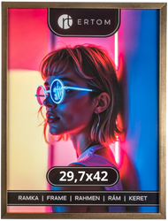 Ramka na zdjęcie 29,7x42 drewniana ALPINA stare złoto