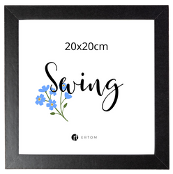 Ramka na zdjęcie 20x20 czarna nowoczesna Multi-Swing MDF