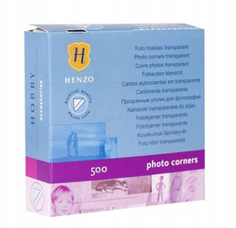 Foto rożki do zdjęć Henzo 500 sztuk przezroczyste