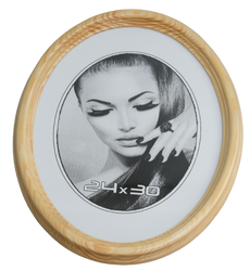 Ramka owalna na zdjęcie 13x18 Owal naturalna