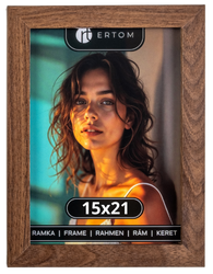 Ramka na zdjęcie 15x21 brązowa klasyczna VIENNA