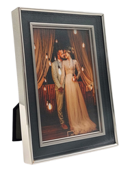 Ramka na zdjęcie 10x15 czarna-srebrna elegancka