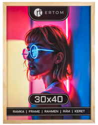 Ramka na zdjęcie 30x40 drewniana ALPINA naturalna