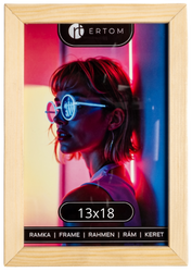 Ramka na zdjęcie 13x18 drewniana ALPINA naturalna