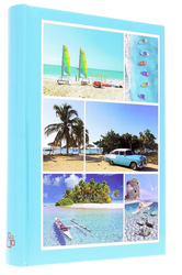 Album kieszeniowy na 300 zdjęć 10x15 błękitny wakacyjny