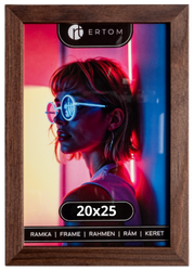 Ramka na zdjęcie 20x25 Alpina brązowa drewniana