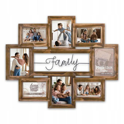 Multirama galeria 8 zdjęcia rodzinne 10x15 brązowa