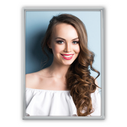 Ramka metalowa na zdjęcie 13x18 srebrna ramka