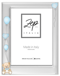 Ramka na zdjęcie 10x15 metalowa dziecięca z misiem