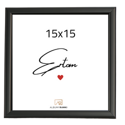 Ramka na zdjęcie 15x15 czarna kwadratowa
