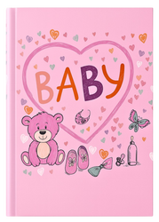 Album kieszeniowy 200 zdjęć 10x15 dziecięcy Baby różowy