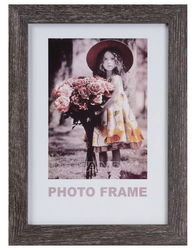 Ramka drewniana na zdjęcie A4 21x29,7 ciemne drewno