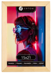 Ramka na zdjęcie 15x21 drewniana ALPINA naturalna