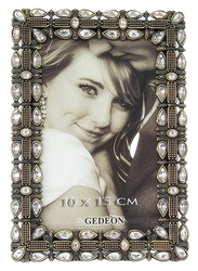 Ramka odlewana metalowa 10x15 solidna złota