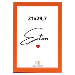 Ramka na zdjęcie A4 wąska 21x29,7 pomarańczowa