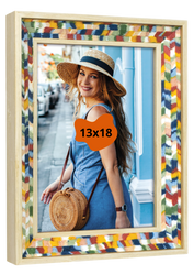Ramka na zdjęcie 13x18 BOHO wielokolorowa Modern