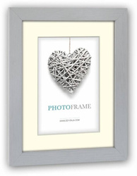 Ramka na zdjęcie 20x30 passepartout 15x20 drewniana szara