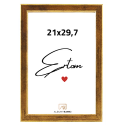 Ramka na zdjęcie AURA 21x29,7 stare złoto
