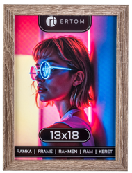 Ramka na zdjęcie 13x18 drewniana ALPINA dąb antyczny