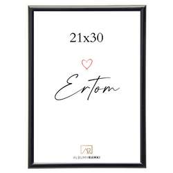 Ramka na zdjęcia A4 czarna 21 x 29,7 cm Plexi