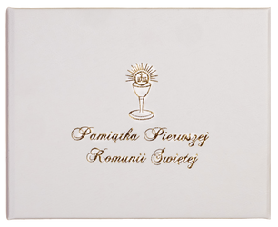 PUDEŁKO na pendrive magnes biały Komunia