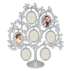 Ramka na 7 zdjęć 6x5 cm srebrne drzewko Exclusive