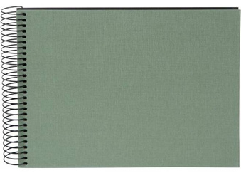 Album na spirali 40 czarnych stron Bella Vista zielona