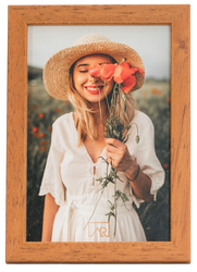 Ramka na zdjęcie drewniana 30x45 PINA miodowa