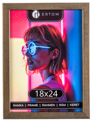 Ramka na zdjęcie 18x24 drewniana Alpina stare złoto