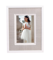 Ramka na zdjęcie 30x40 Velvet szaro-biała