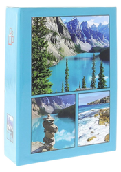 Album kieszeniowy 100 zdjęć 10x15 turkusowy z widokami
