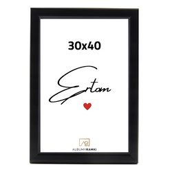 Ramka na zdjęcie 30x40 czarna loft style Aura