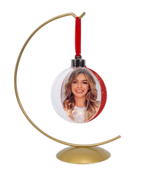 Stojak na bombkę złoty 32 cm wysokości Święta