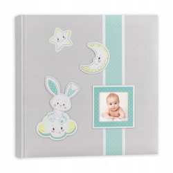 Album zdjęcia wklejane mały 24x24 dziecięcy zielony