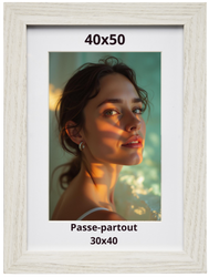 Ramka na zdjęcie 40x50 Sopot biała