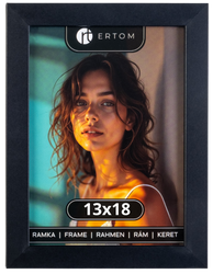 Ramka na zdjęcie 13x18 czarna klasyczna Vienna