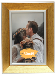 Ramka na zdjęcie 30x45 Gloria złota nowoczesna