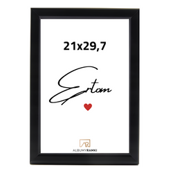 Ramka na zdjęcie 21x29,7 czarna loft style A4