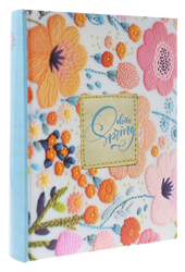 Album kieszeniowy na 200 zdjęć 10x15 niebieski kwiatowy