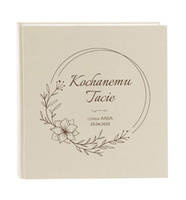 Album tradycyjny Goldbuch 60 stron czarne Beige, personalizacja Dzień Taty