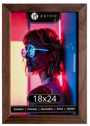 Ramka na zdjęcie 18x24 Alpina drewniana brązowa