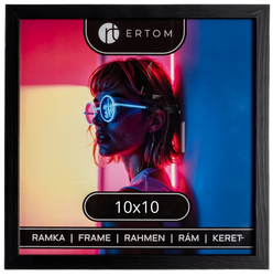 Ramka na zdjęcie 10x10 drewniana ALPINA czarna