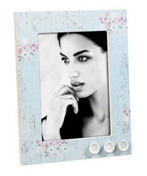 Drewniana ramka na zdjęcie 13x18 Pasja błękitny