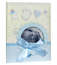 Album dziecięcy 100 białych stron dla chłopca z okienkiem